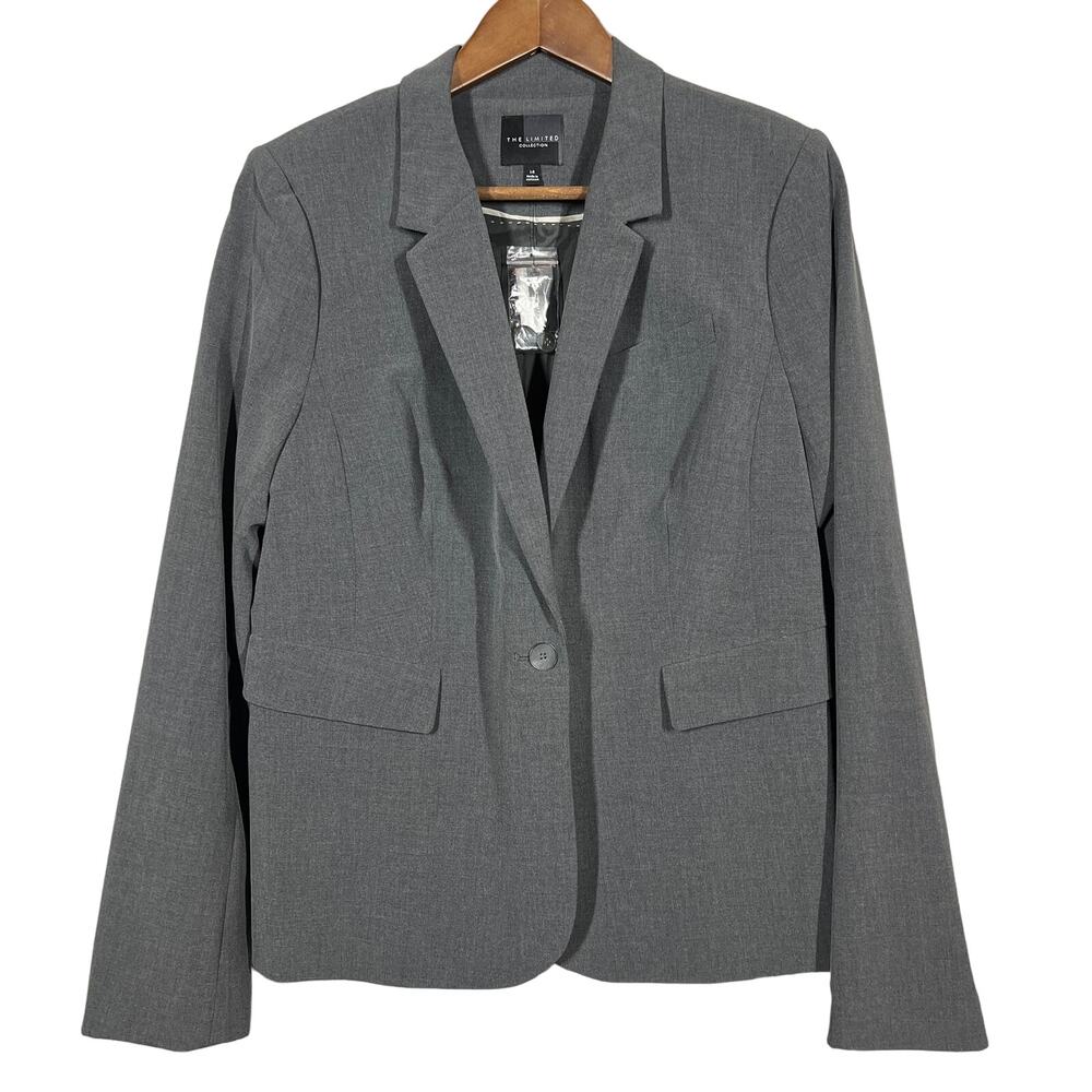 NEW! The Limited Blazer Single Button Career Gray - 14